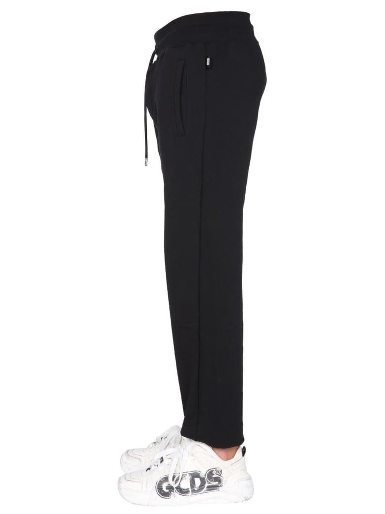 jogging pants with cute tape logo band by Selfnex