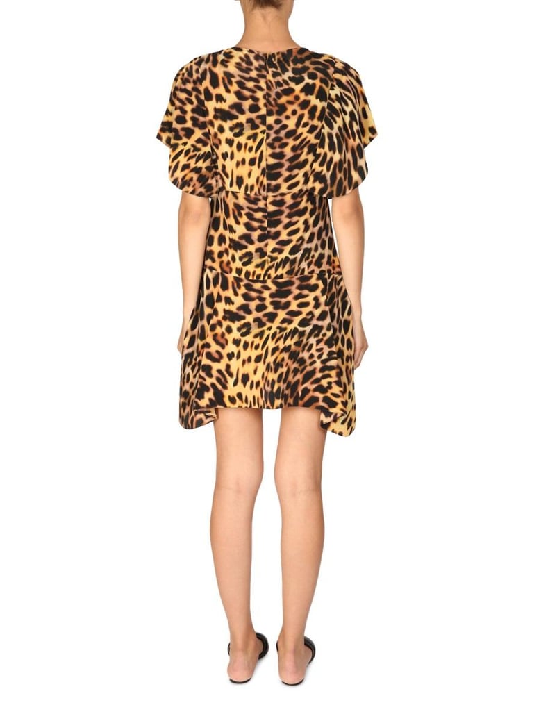 spotted print mini dress by Selfnex