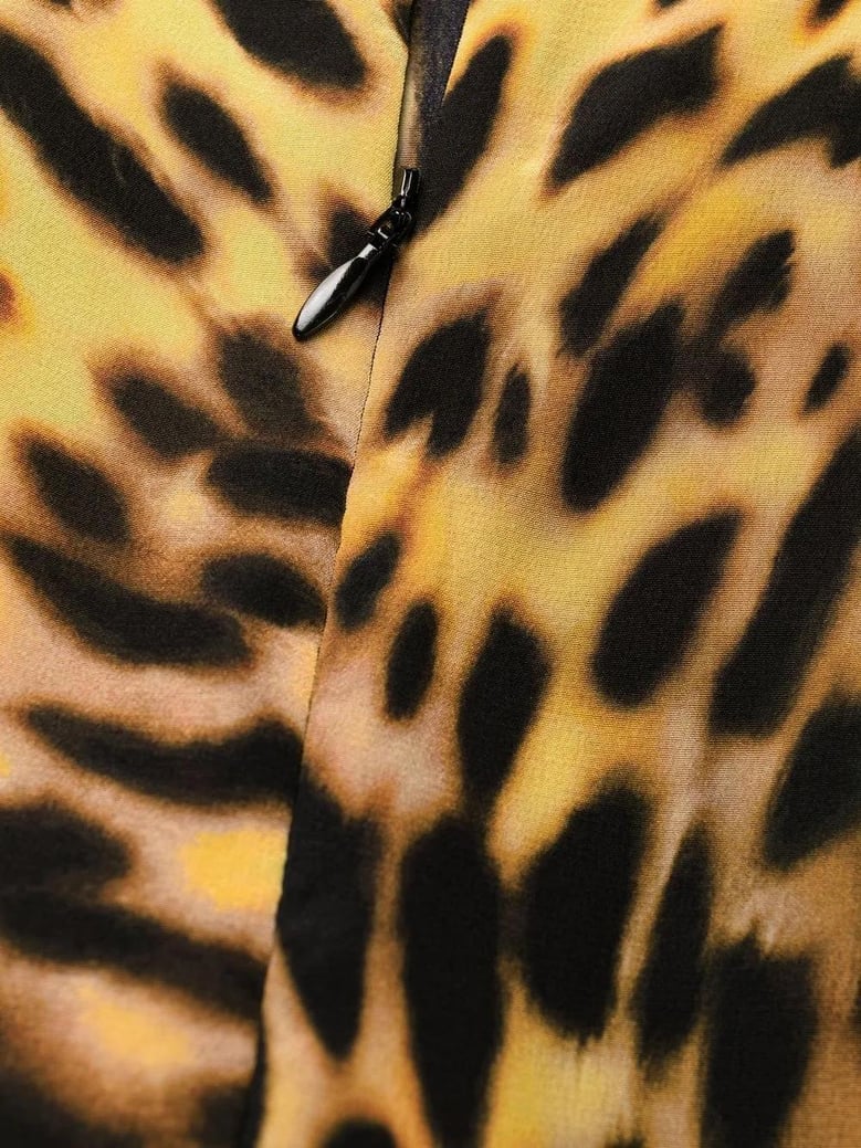 spotted print mini dress by Selfnex
