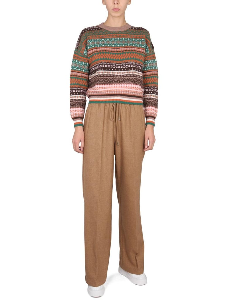 multicolor crewneck sweater by Selfnex
