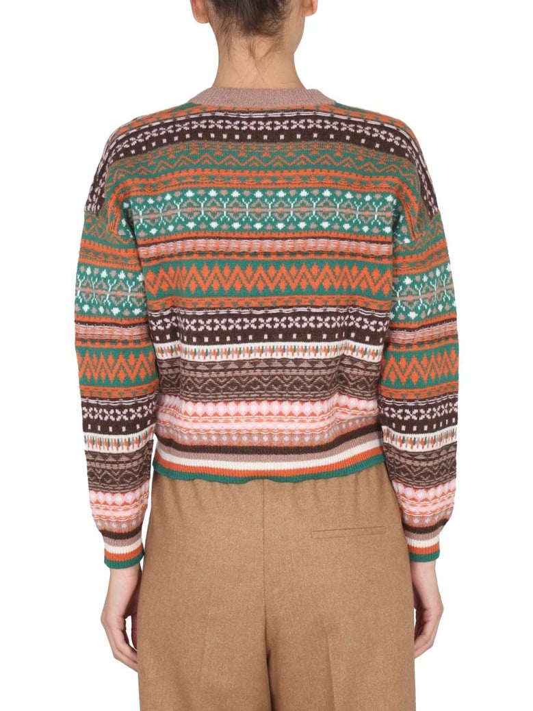 multicolor crewneck sweater by Selfnex
