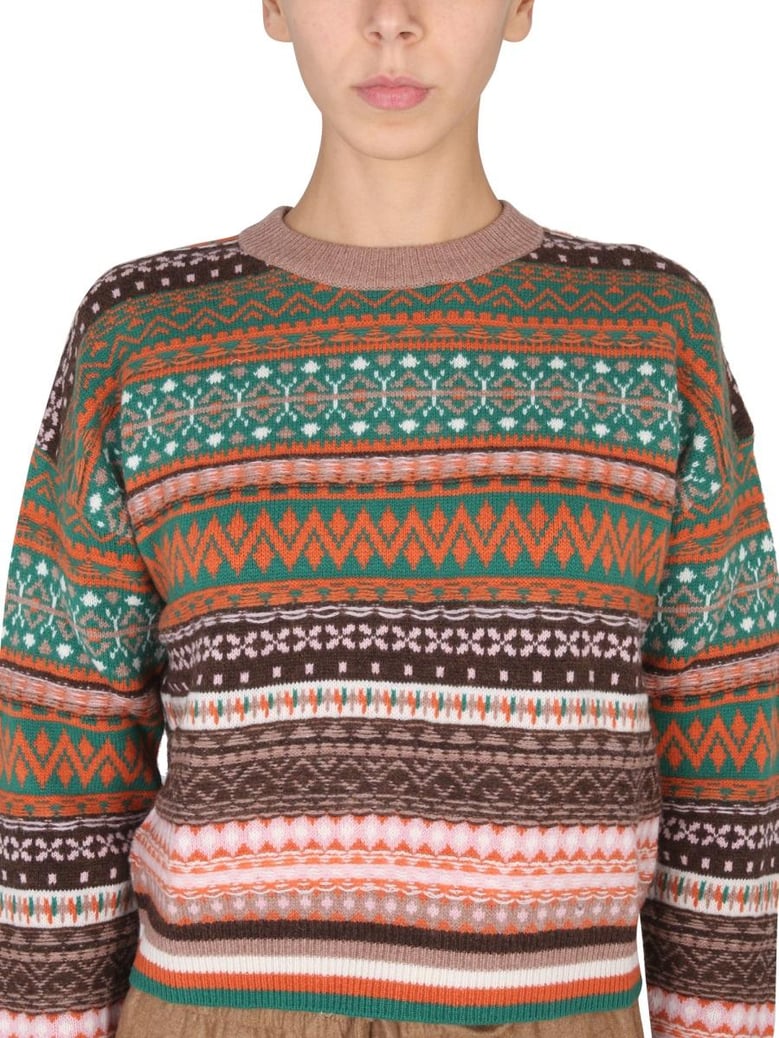 multicolor crewneck sweater by Selfnex
