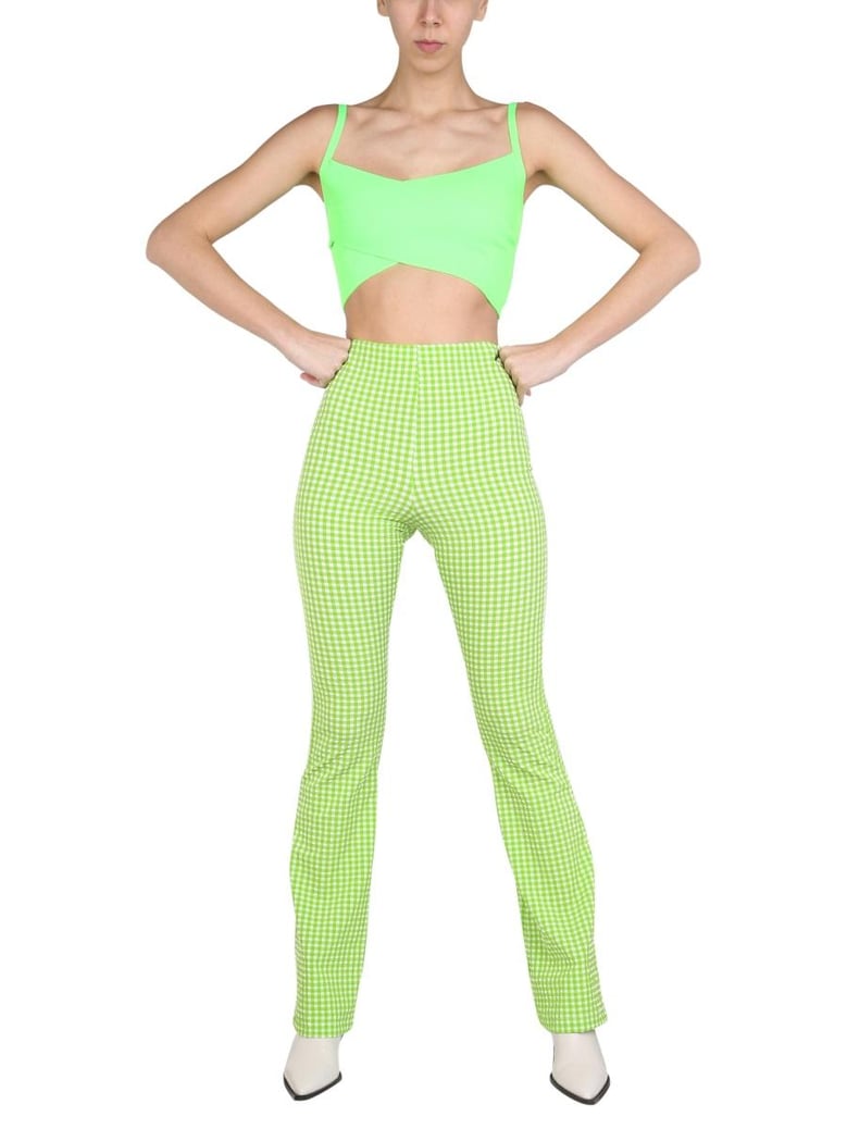 plaid pattern pants by Selfnex