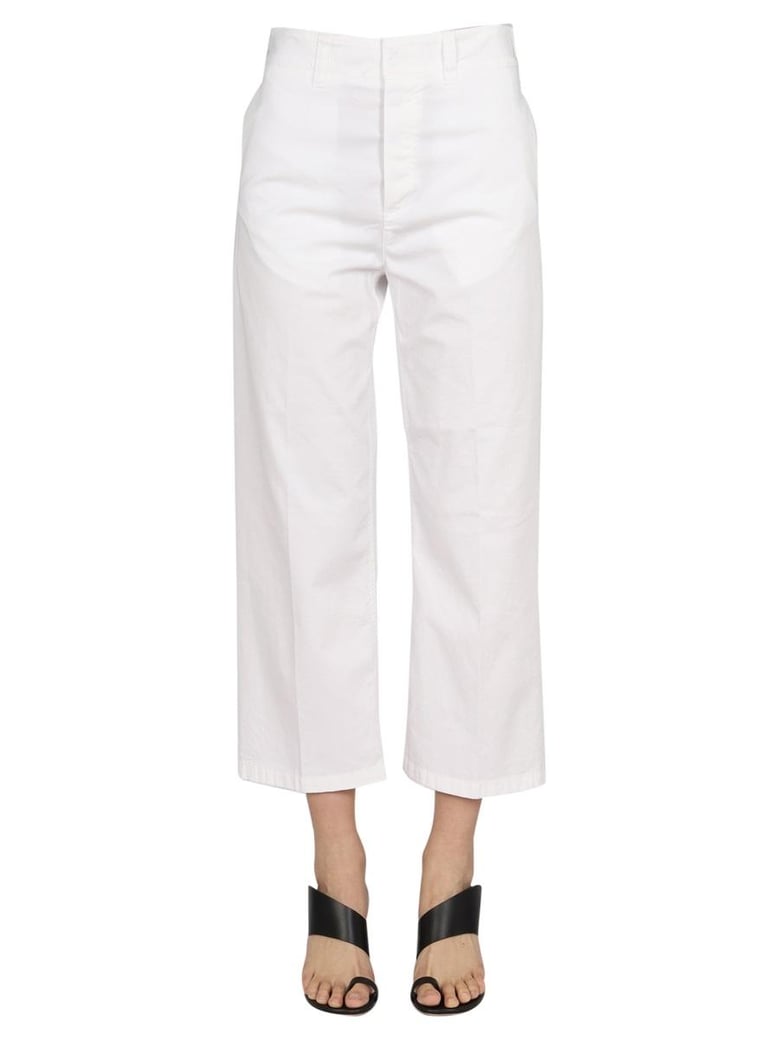cropped fit jeans by Selfnex