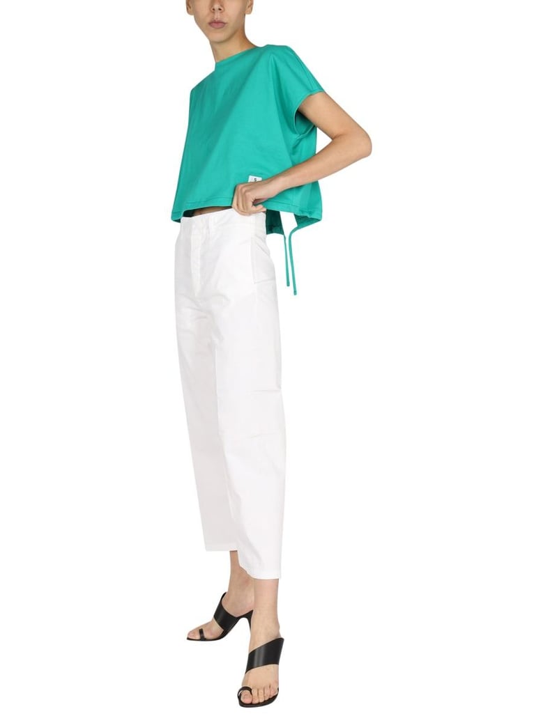 cropped fit jeans by Selfnex
