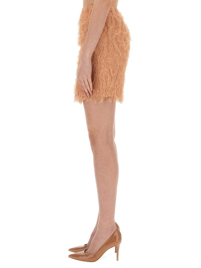 frizzy mini skirt by Selfnex