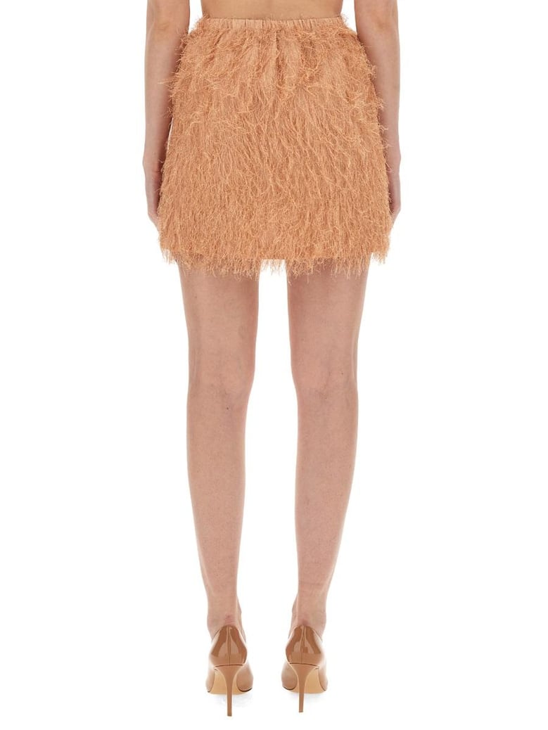 frizzy mini skirt by Selfnex