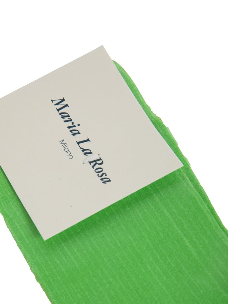 one ribbed laminated socks by Selfnex
