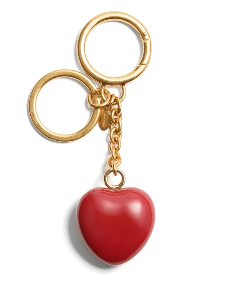 bag charm keyring coeur royal in red by Selfnex