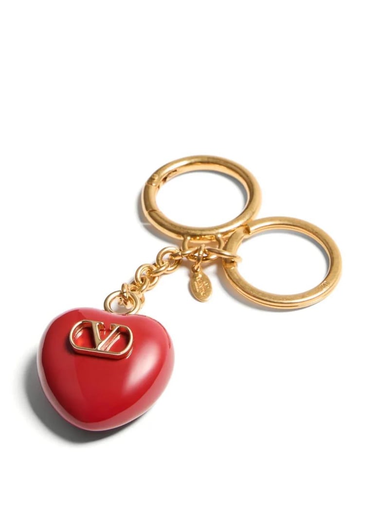 bag charm keyring coeur royal in red by Selfnex