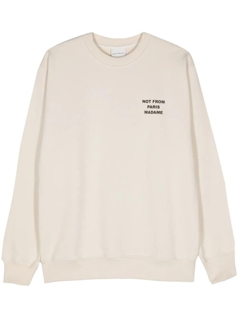 le sweatshirt slogan round neck sweatshirt by Selfnex