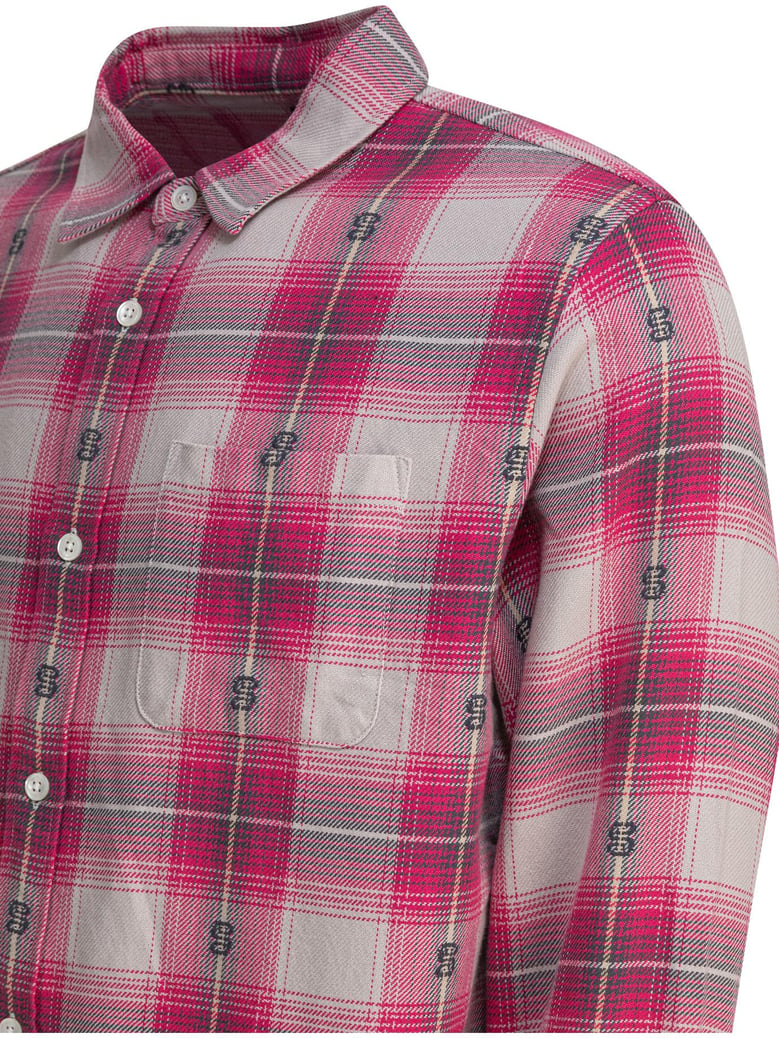 motif plaid shirt by Selfnex