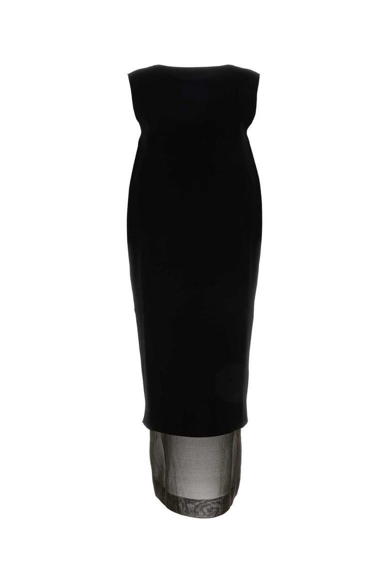 black viscose blend malik dress by Selfnex