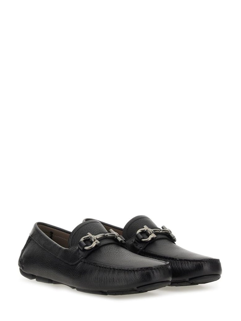 black calf loafers by Selfnex