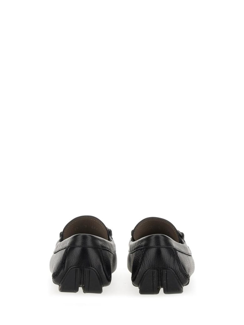black calf loafers by Selfnex