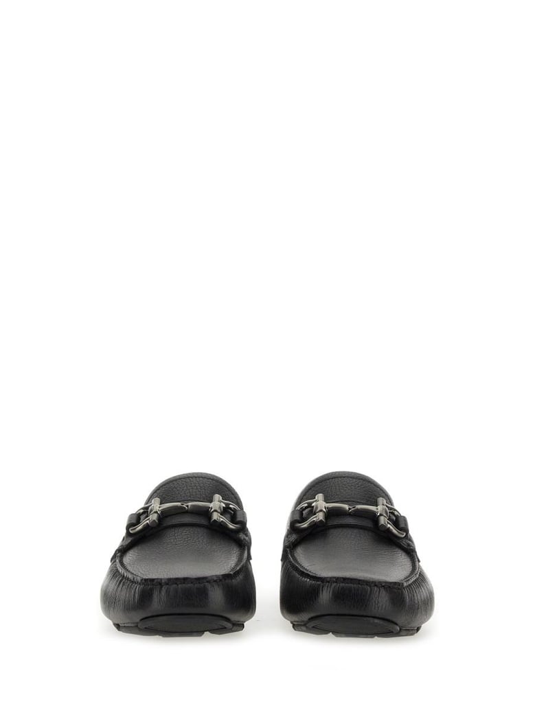black calf loafers by Selfnex