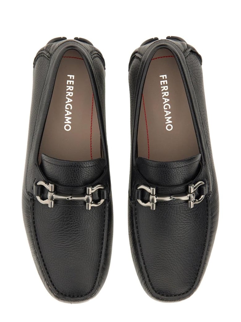 black calf loafers by Selfnex