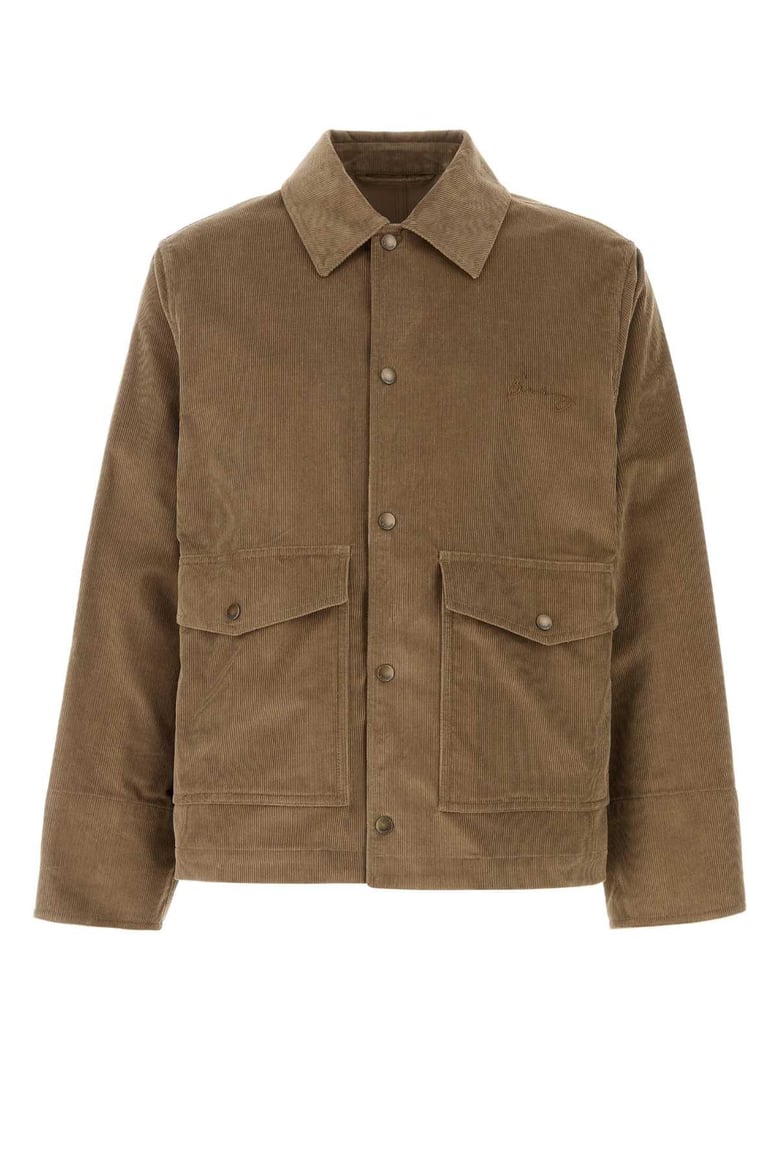 khaki corduroy jacket by Selfnex