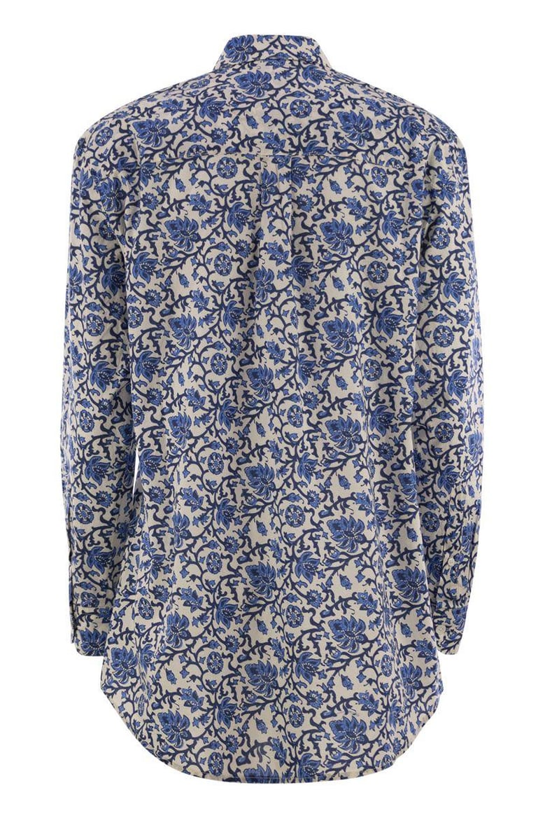 brigitte - shirt with flower pattern by Selfnex