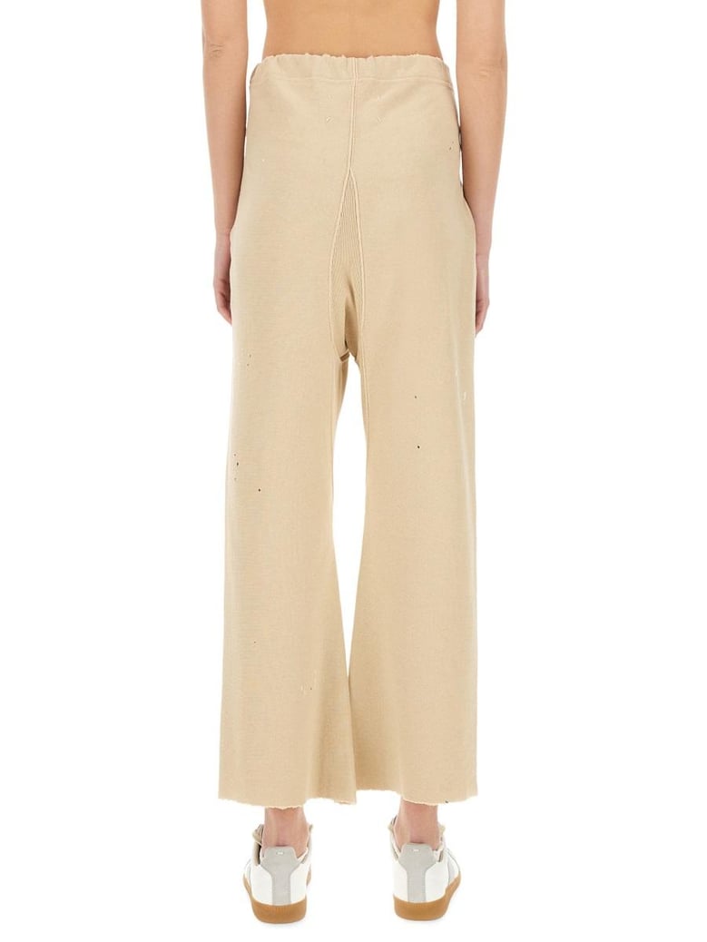 beige cotton cotton pants by Selfnex