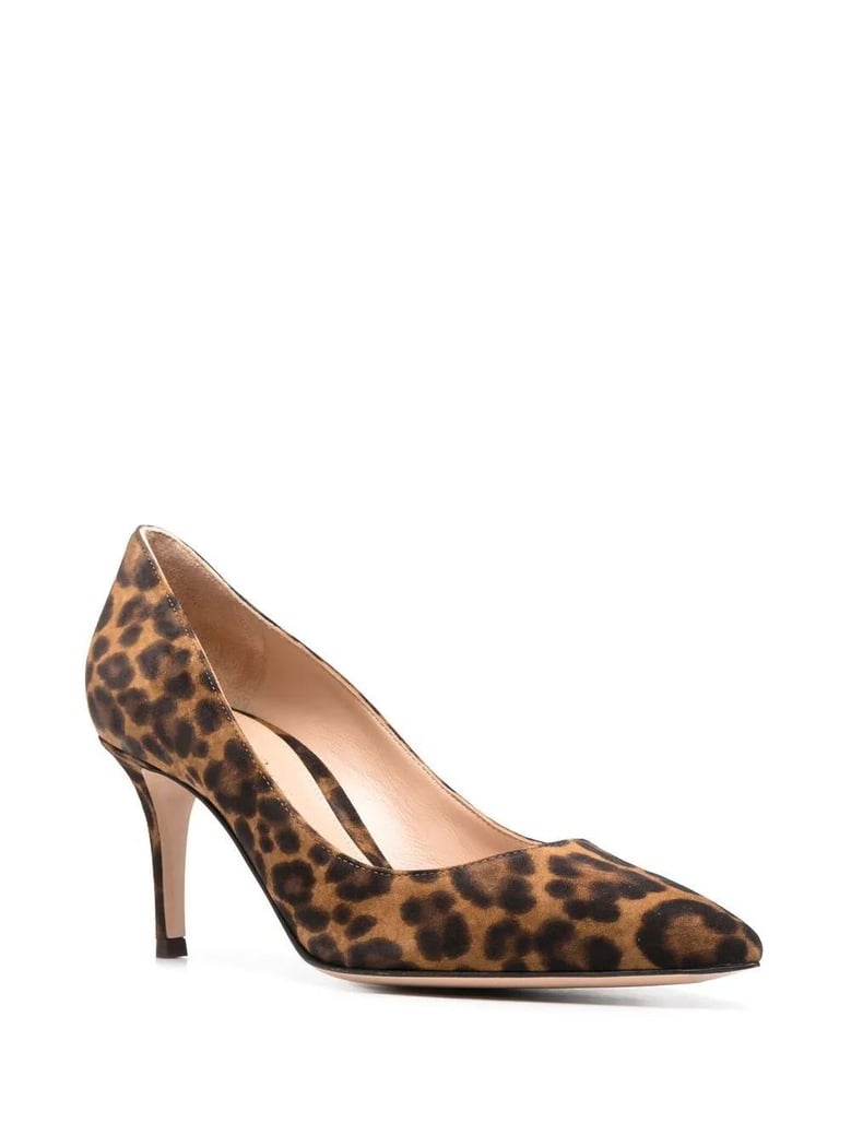 shoes camoscio leopard print almond by Selfnex