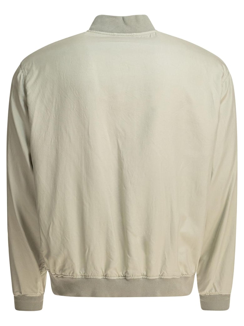 grey silk jacket by Selfnex