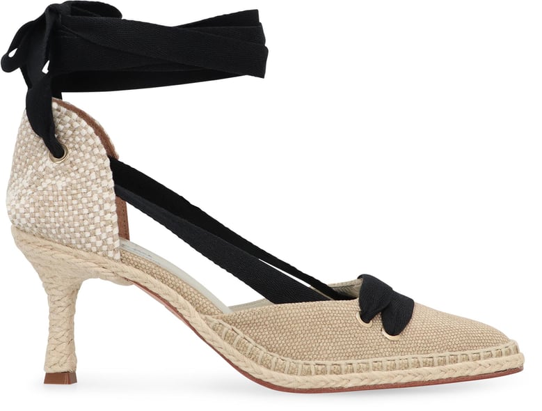 castaner x manolo blahnik - casta canvas heel espadrilles by Selfnex