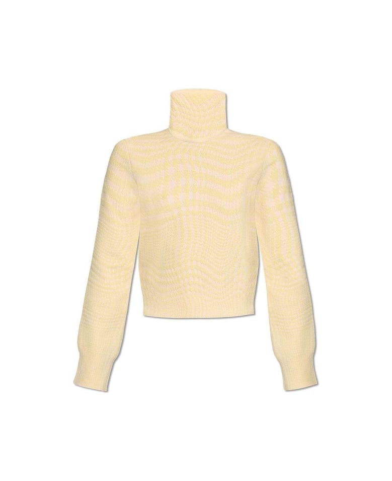 cameo ip pattern wool sweater by Selfnex