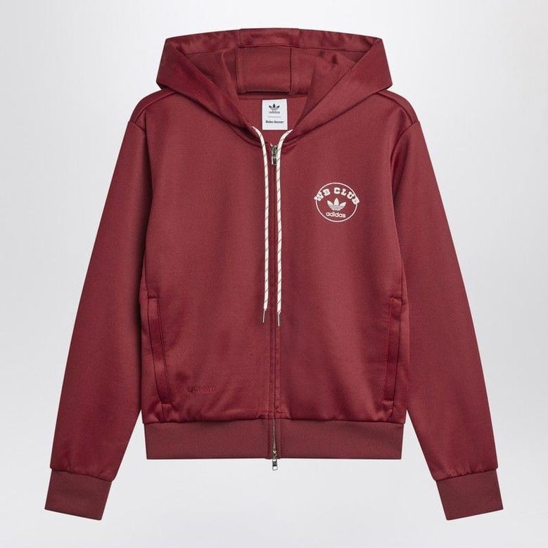 bordeaux hooded sweatshirt in cotton blend by Selfnex