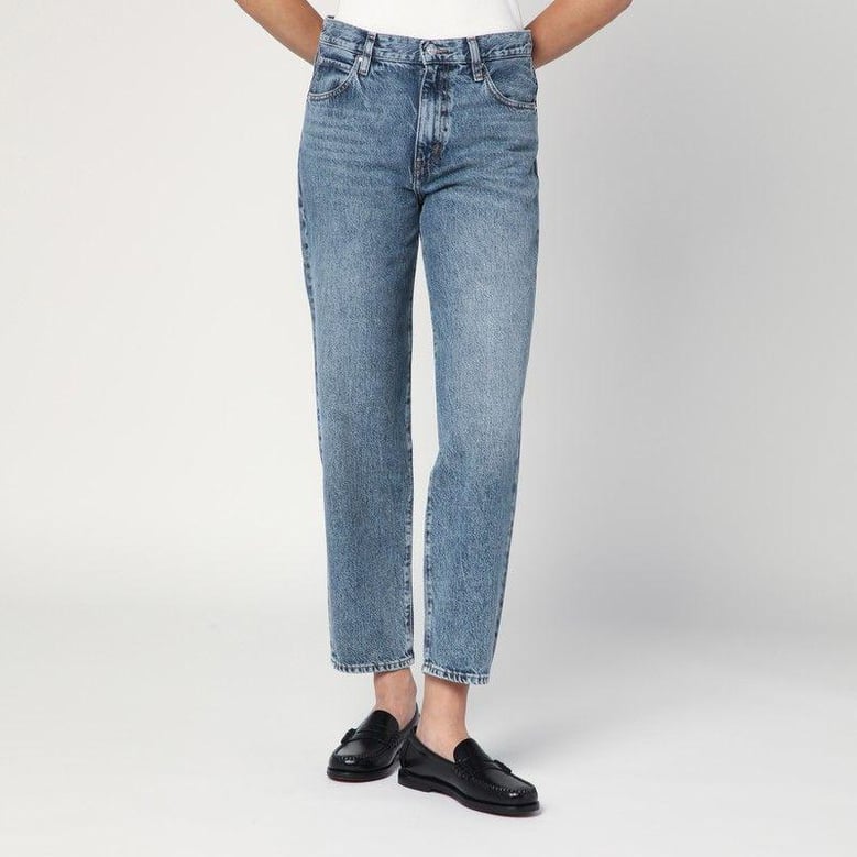 light blue washed-effect jeans by Selfnex