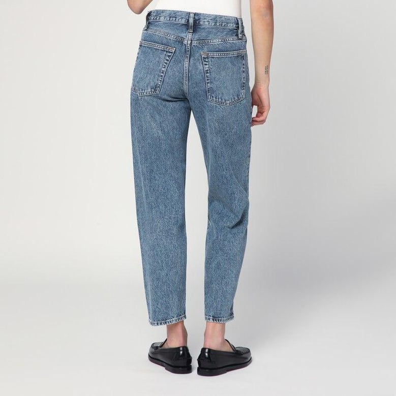light blue washed-effect jeans by Selfnex