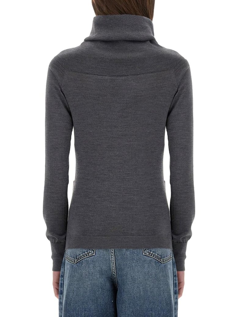 virgin wool turtleneck sweater by Selfnex