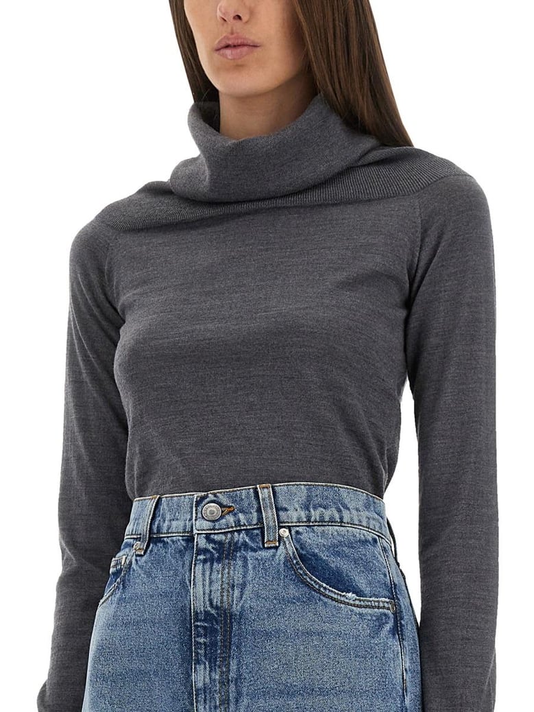 virgin wool turtleneck sweater by Selfnex
