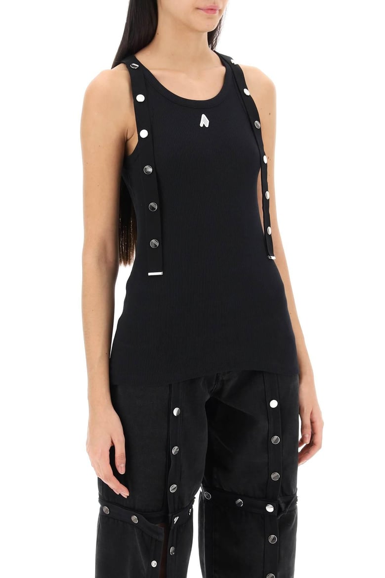 logo cotton tank top by Selfnex