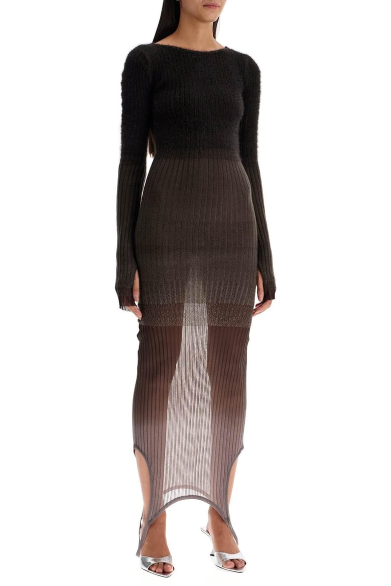ribbed knit dress by Selfnex