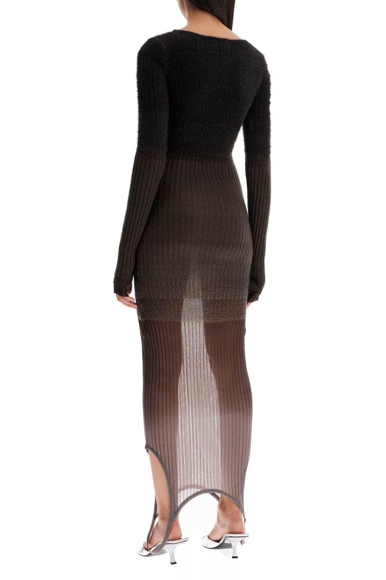 ribbed knit dress by Selfnex