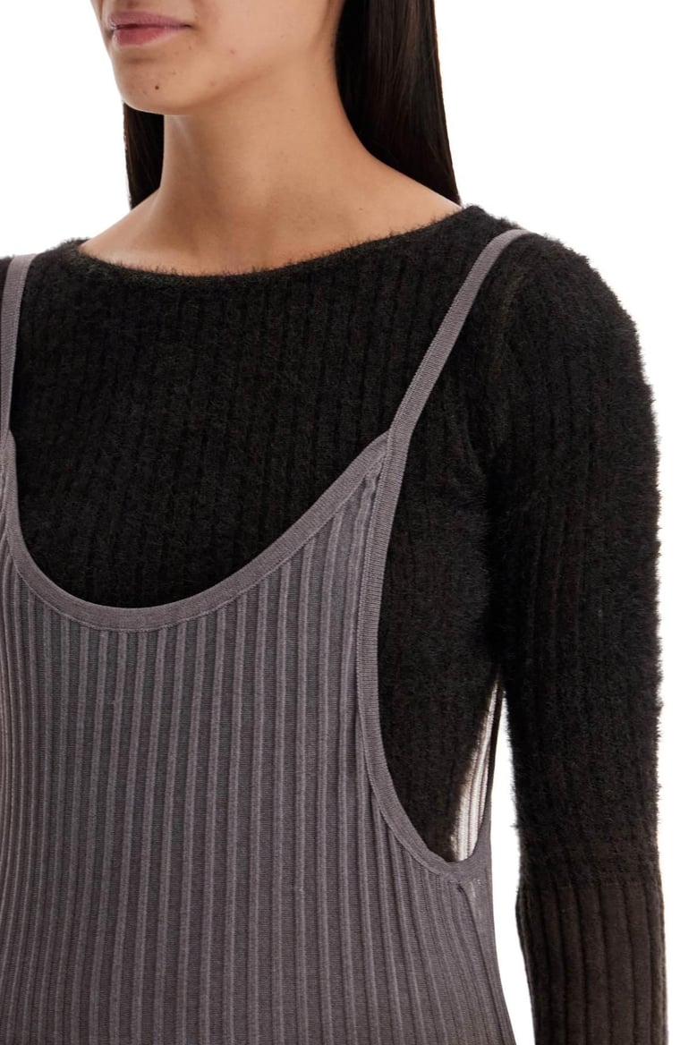 ribbed knit dress by Selfnex