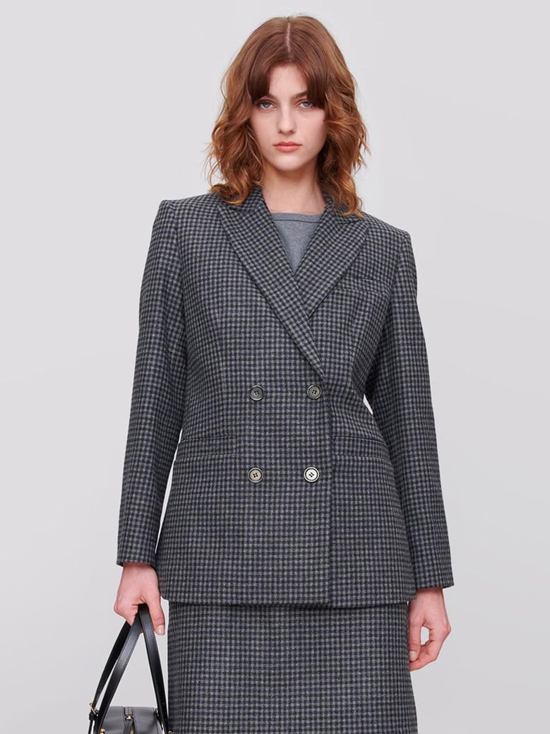 lucy double breasted blazer by Selfnex