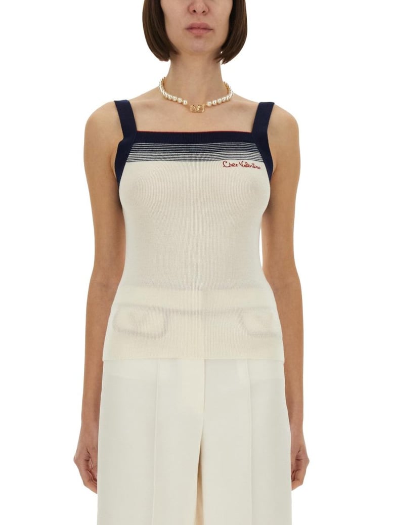 ivory wool top by Selfnex