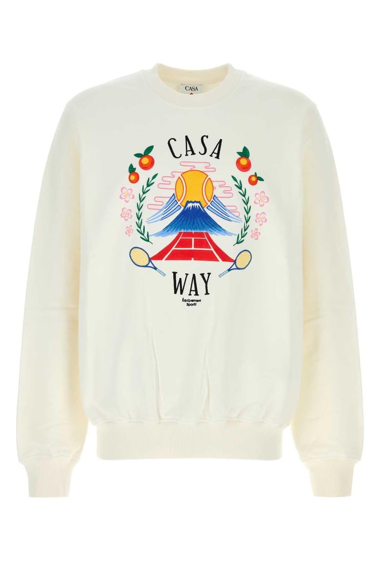 white cotton sweatshirt by Selfnex