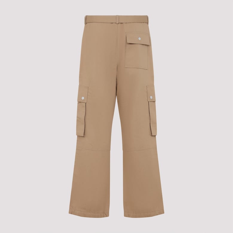 cotton linen cargo-trousers by Selfnex