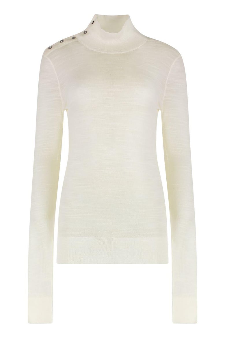 turtleneck wool pullover by Selfnex