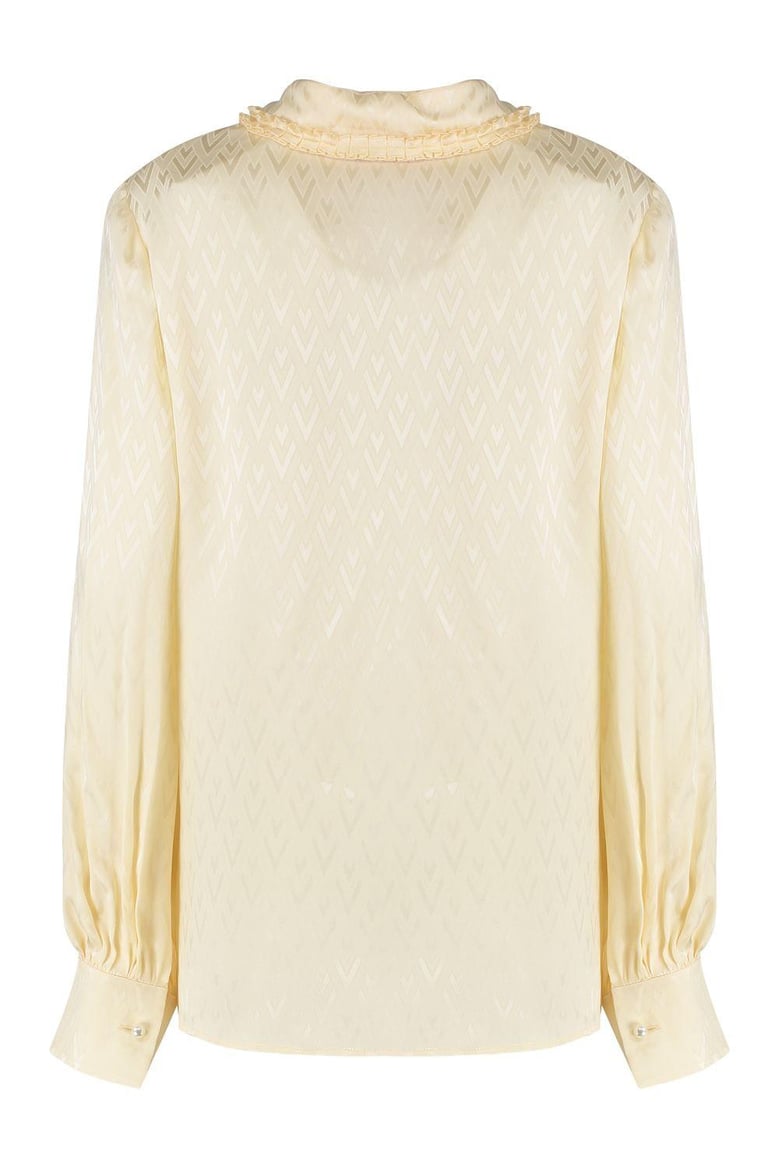 toute la v silk shirt by Selfnex