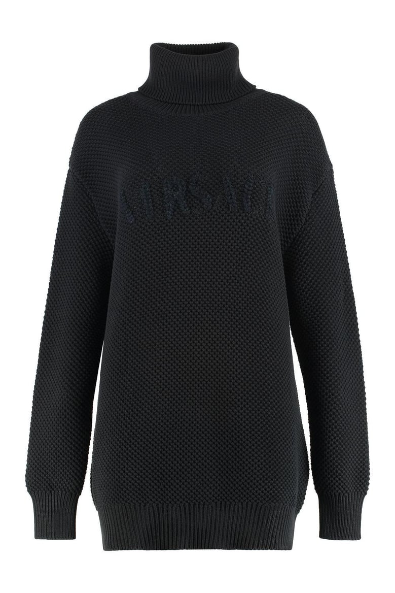 cotton blend turtleneck sweater by Selfnex
