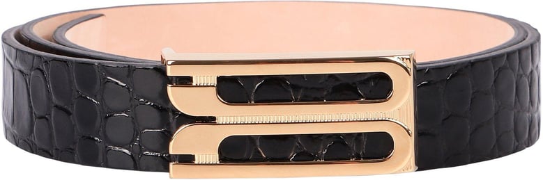 jumbo frame printed leather belt by Selfnex