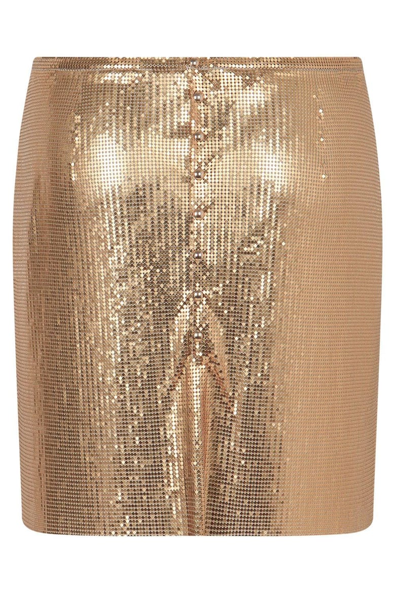 mesh knit skirt by Selfnex