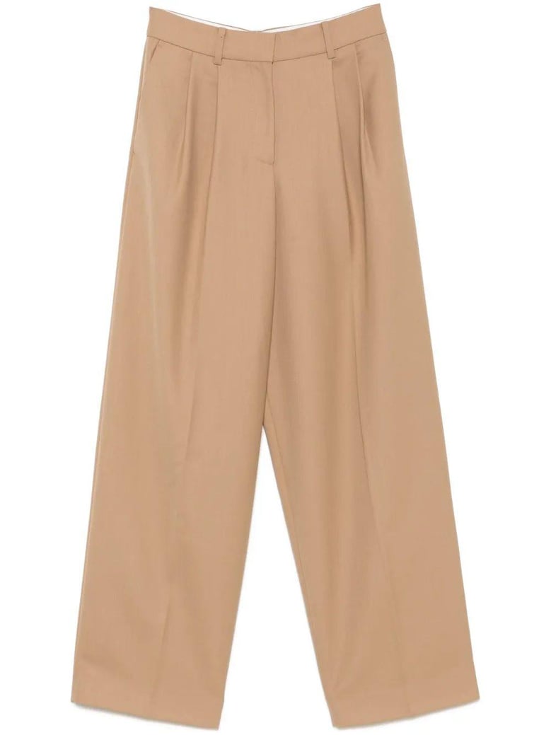 pleated wide leg pant by Selfnex