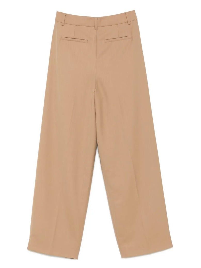 pleated wide leg pant by Selfnex
