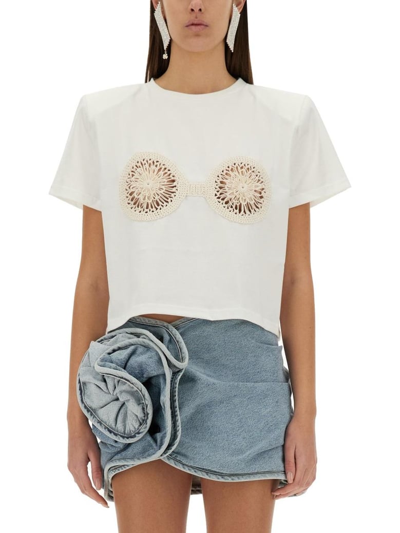 tshirt con crochet bra by Selfnex