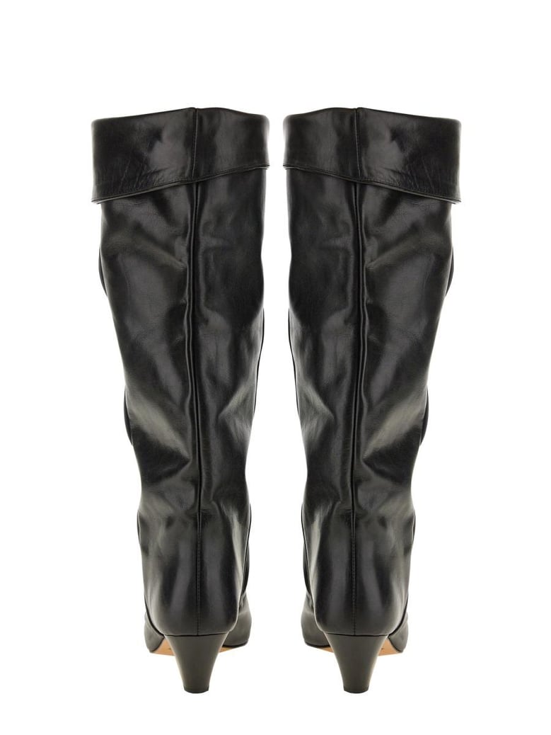 black leather boots by Selfnex